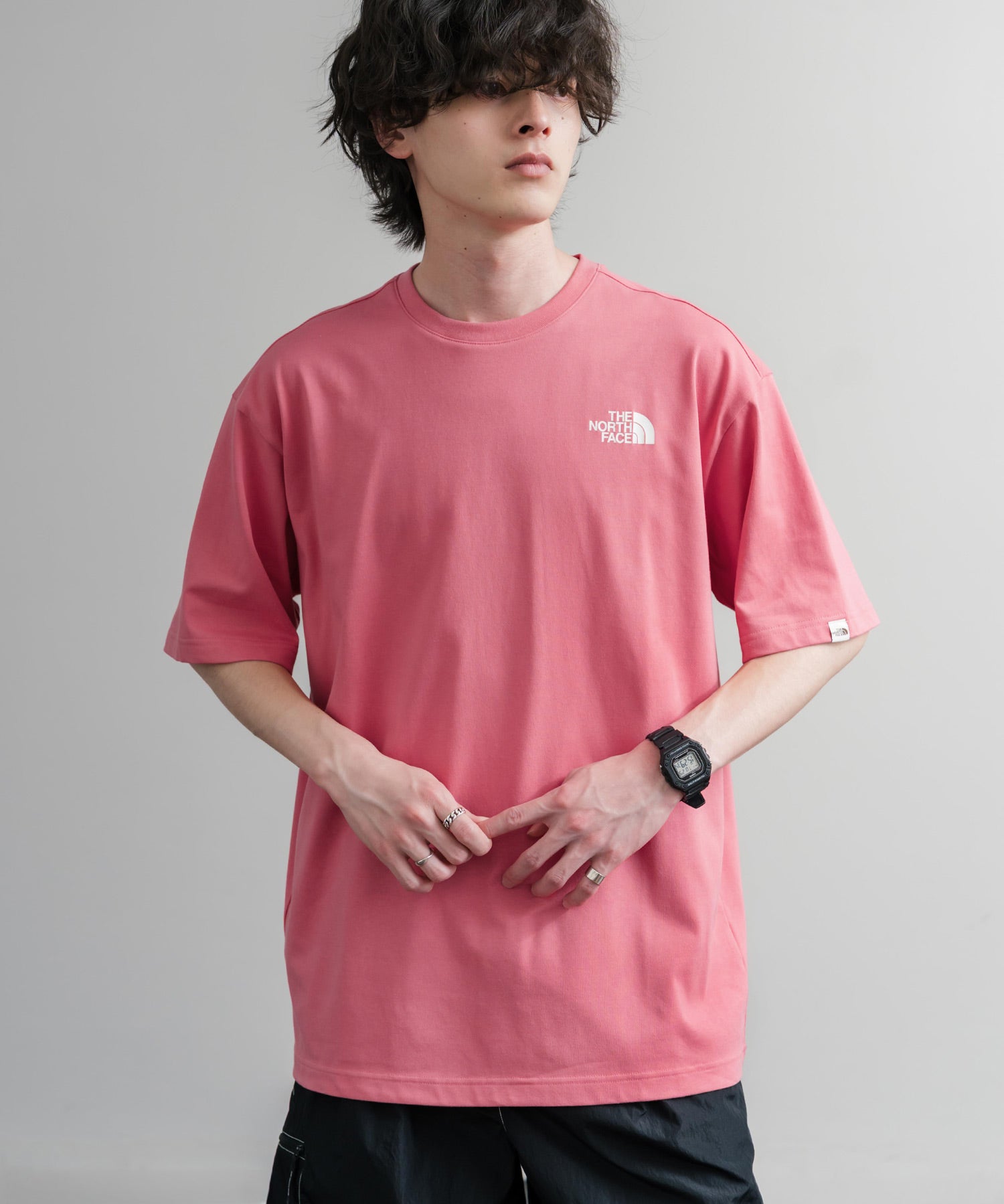 日本未展開モデル THE NORTH FACE WHITE LABEL HALF DOME S/S R/TEE 接触冷感バックプリント半袖Tシャツ 16064