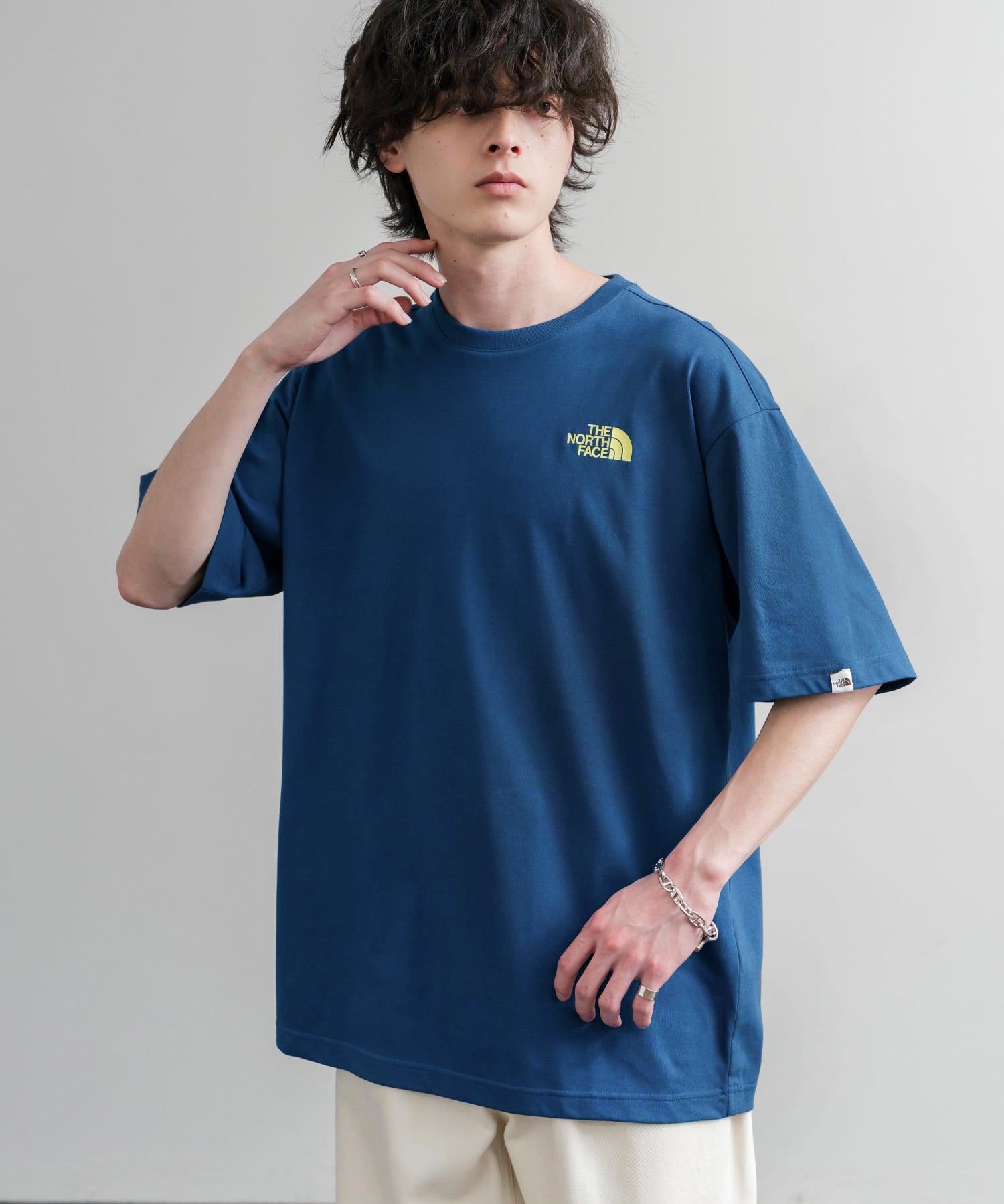 日本未展開モデル THE NORTH FACE WHITE LABEL HALF DOME S/S R/TEE 接触冷感バックプリント半袖Tシャツ 16064