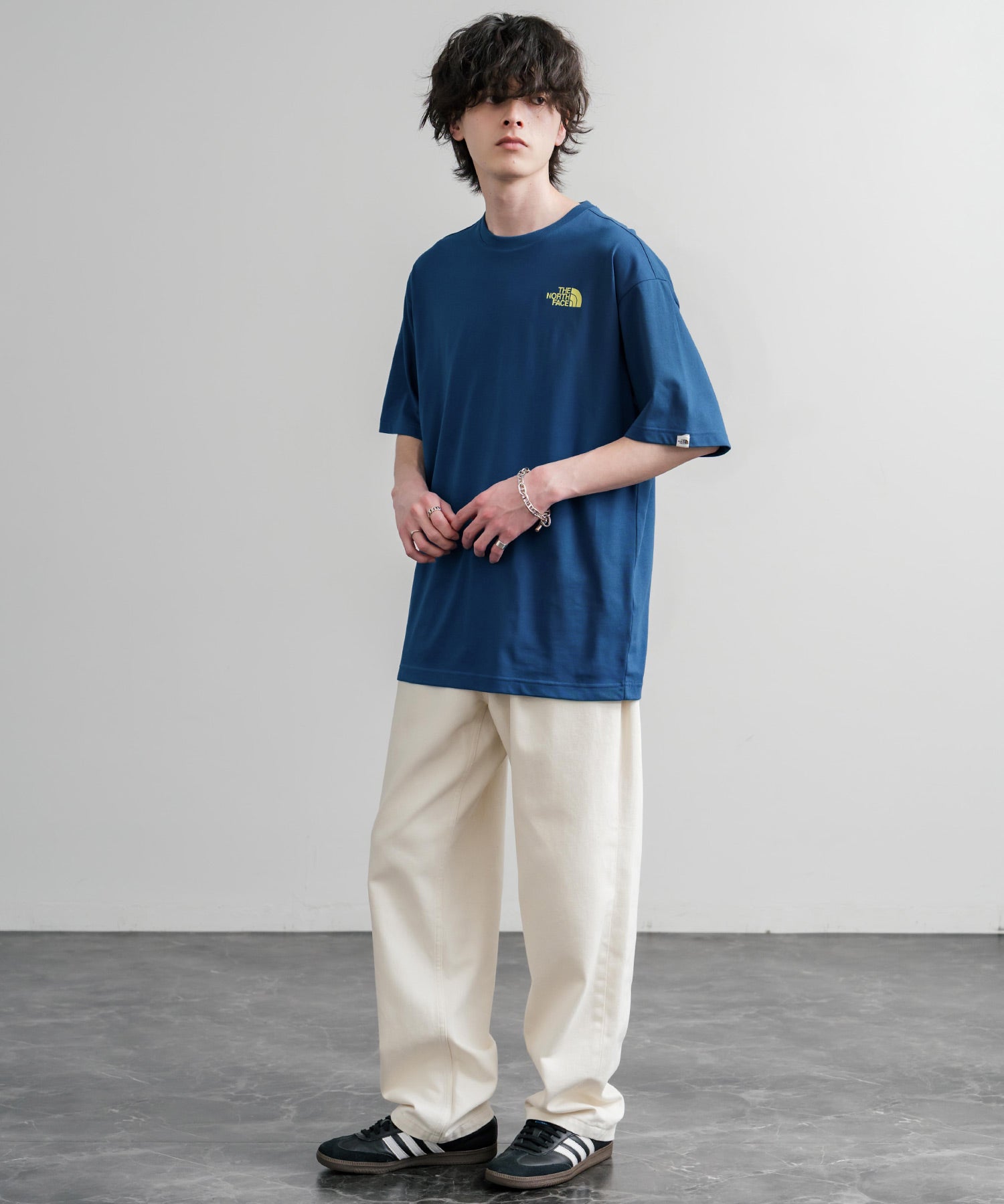 日本未展開モデル THE NORTH FACE WHITE LABEL HALF DOME S/S R/TEE 接触冷感バックプリント半袖Tシャツ 16064