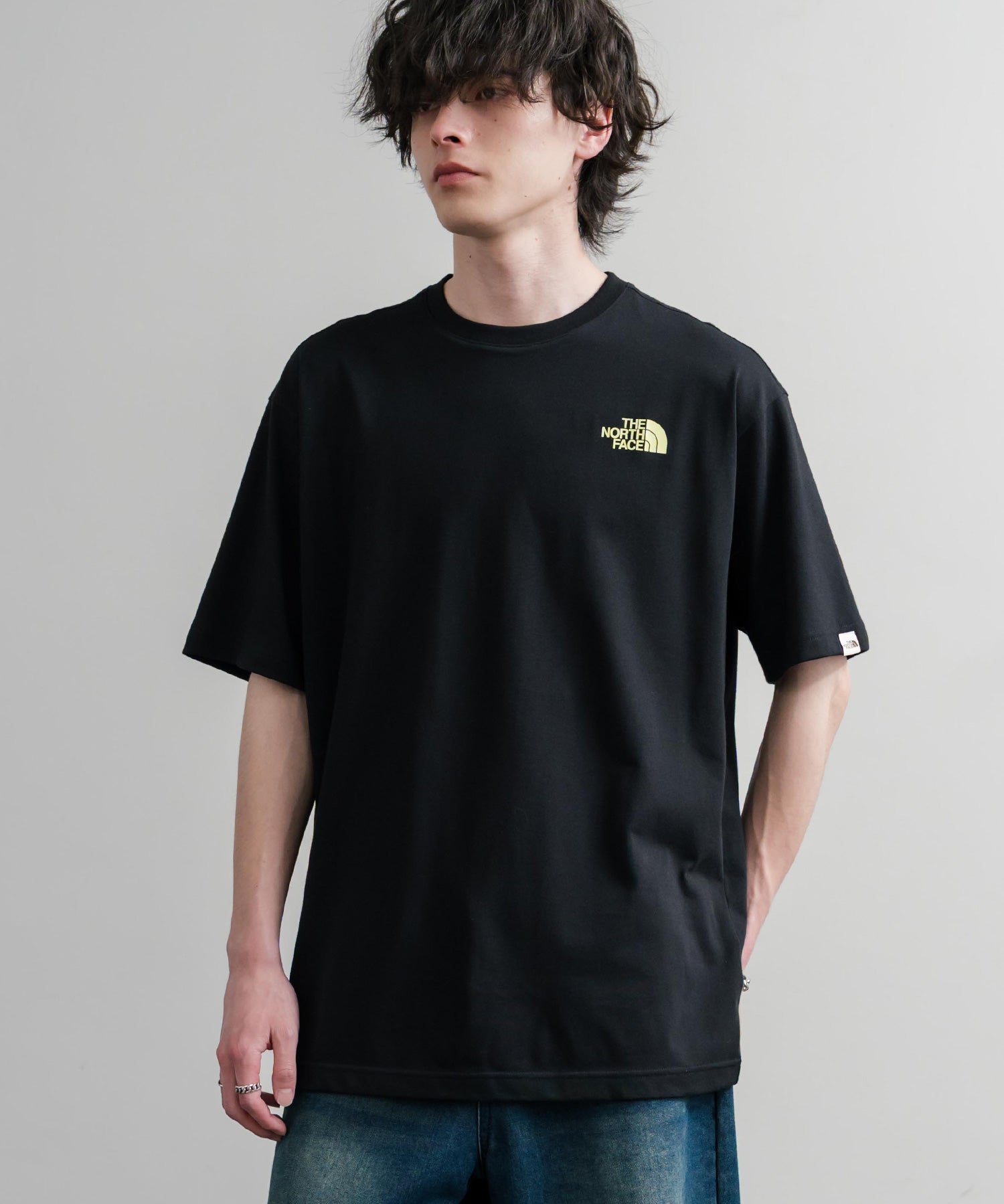 日本未展開モデル THE NORTH FACE WHITE LABEL HALF DOME S/S R/TEE 接触冷感バックプリント半袖Tシャツ 16064