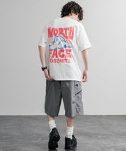 日本未展開モデル THE NORTH FACE WHITE LABEL HALF DOME S/S R/TEE 接触冷感バックプリント半袖Tシャツ 16064