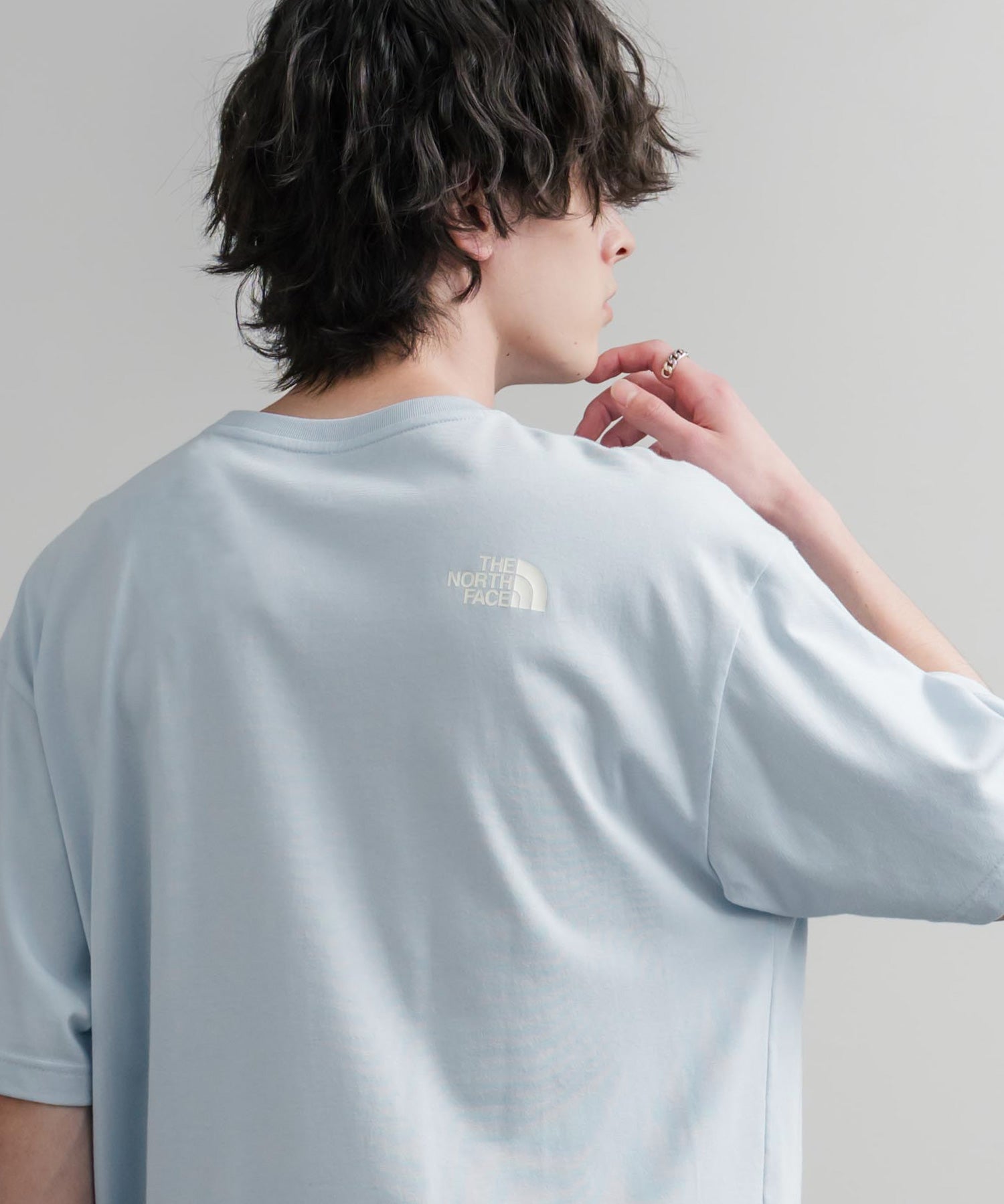 日本未展開モデル THE NORTH FACE WHITE LABEL SIGNATURE S/S R/TEE 接触冷感グラフィックプリント半袖Tシャツ 16066