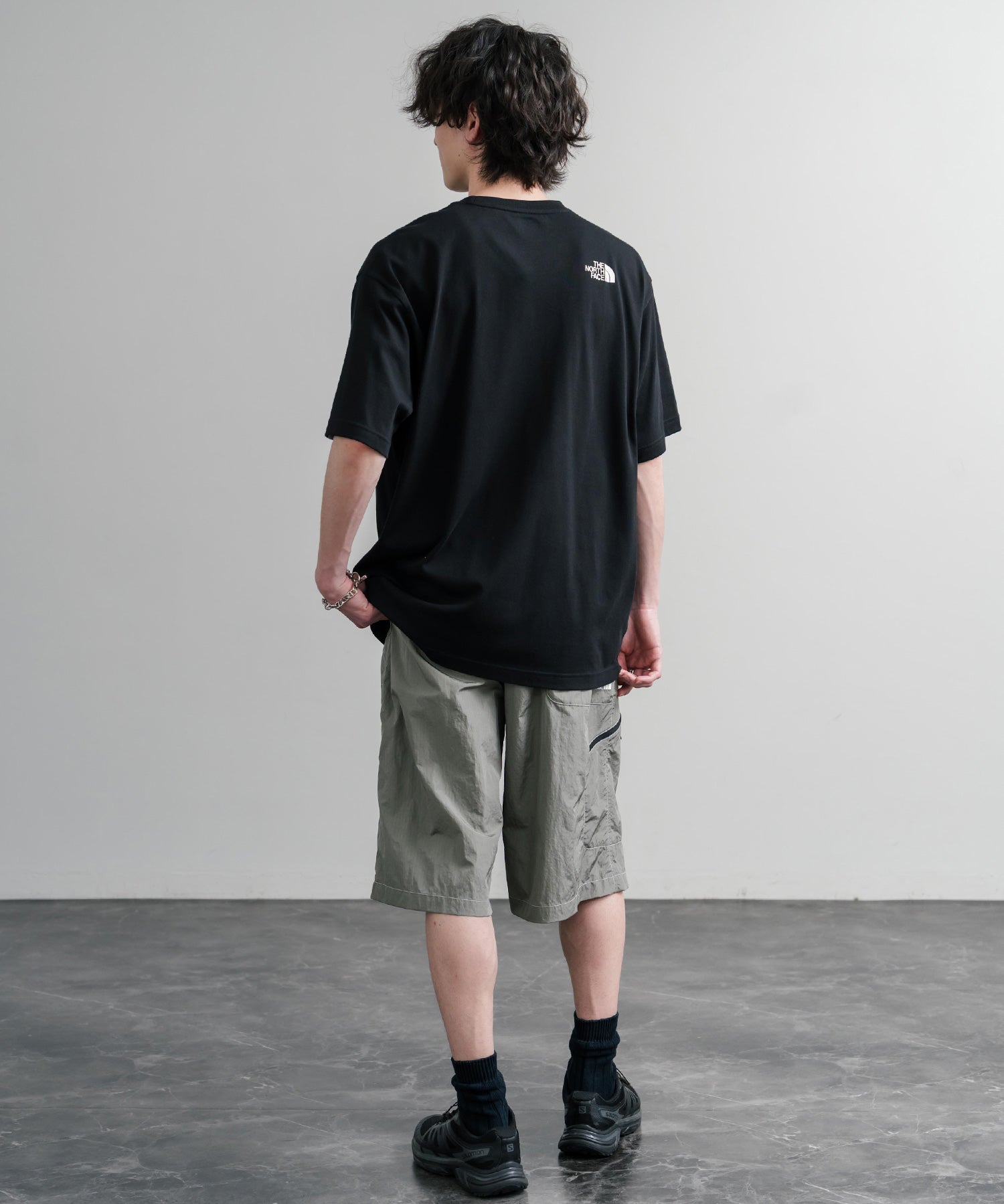 日本未展開モデル THE NORTH FACE WHITE LABEL SIGNATURE S/S R/TEE 接触冷感グラフィックプリント半袖Tシャツ 16066