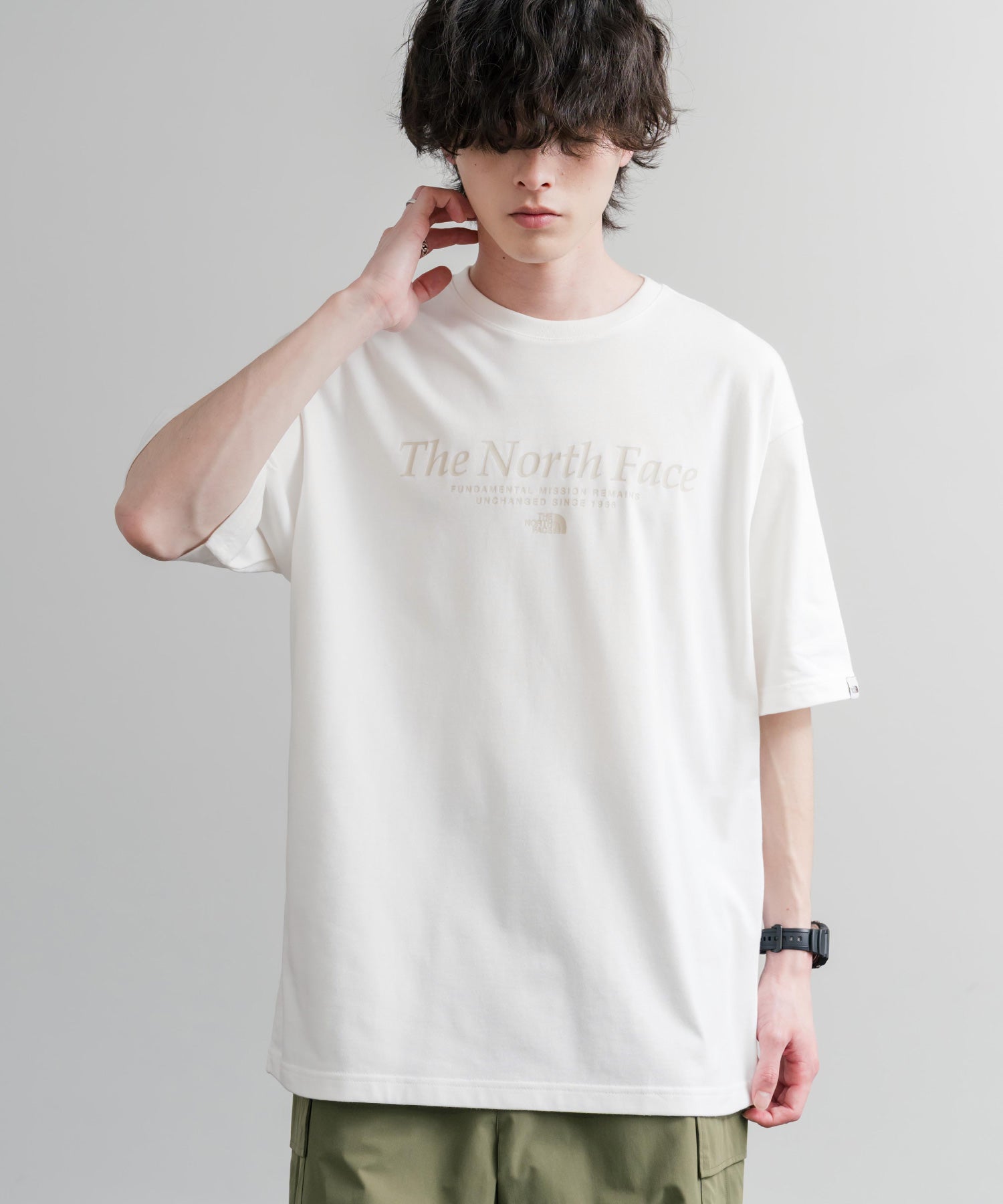 日本未展開モデル THE NORTH FACE WHITE LABEL SIGNATURE S/S R/TEE