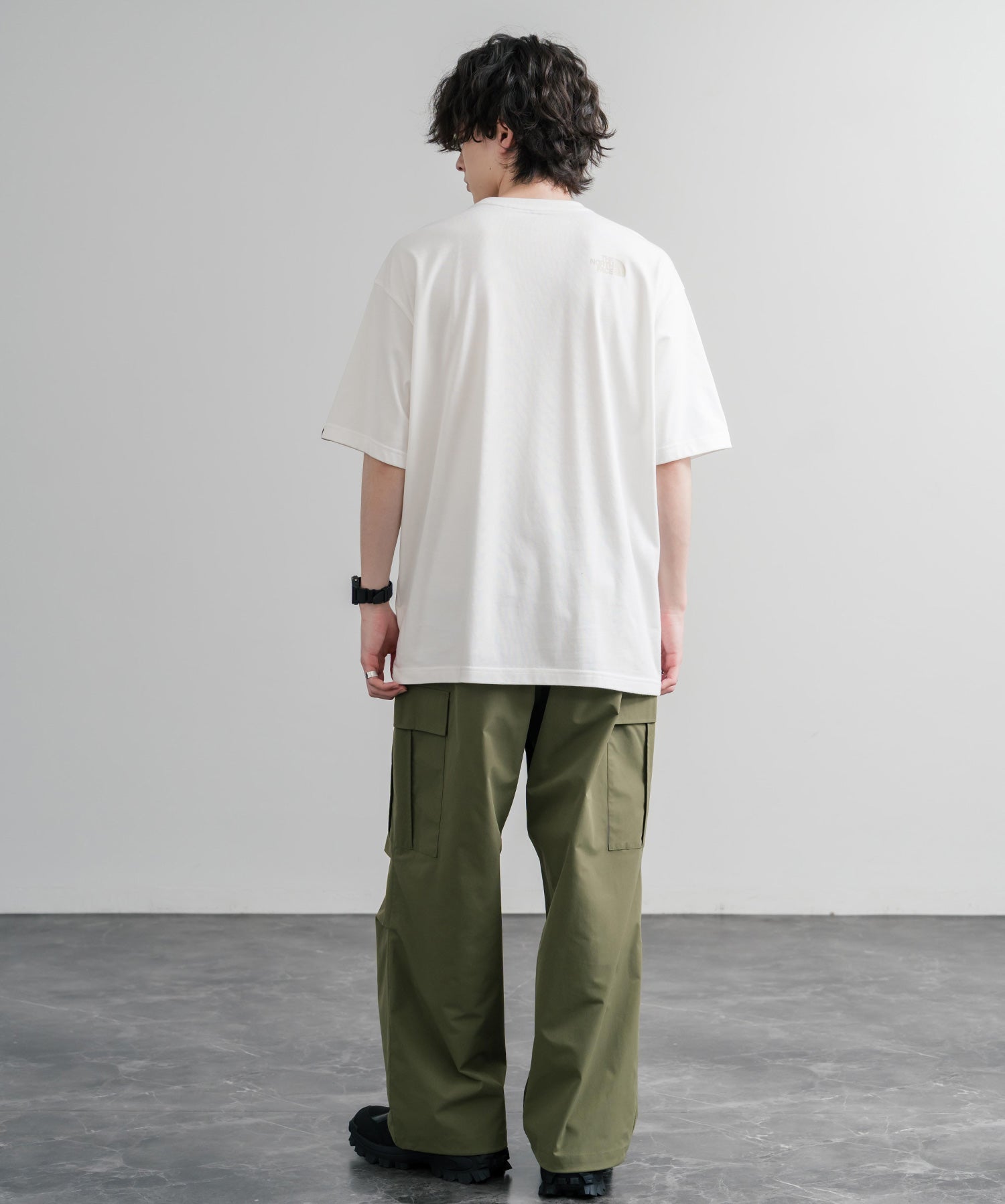 日本未展開モデル THE NORTH FACE WHITE LABEL SIGNATURE S/S R/TEE 接触冷感グラフィックプリント半袖Tシャツ 16066