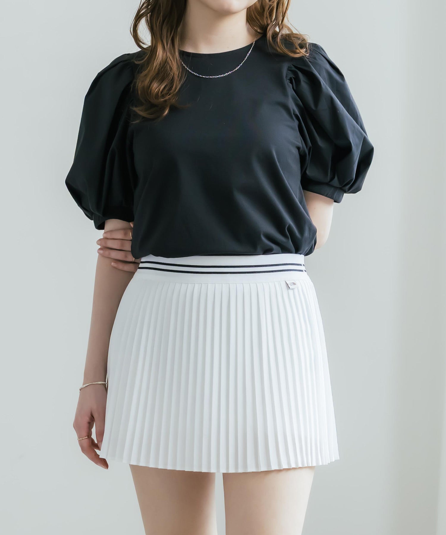 日本未展開モデル THE NORTH FACE ザ・ノースフェイス WHITE LABEL ホワイトレーベル W'S PLEATY SKIRT インナー付きプリーツミニスカート 16067