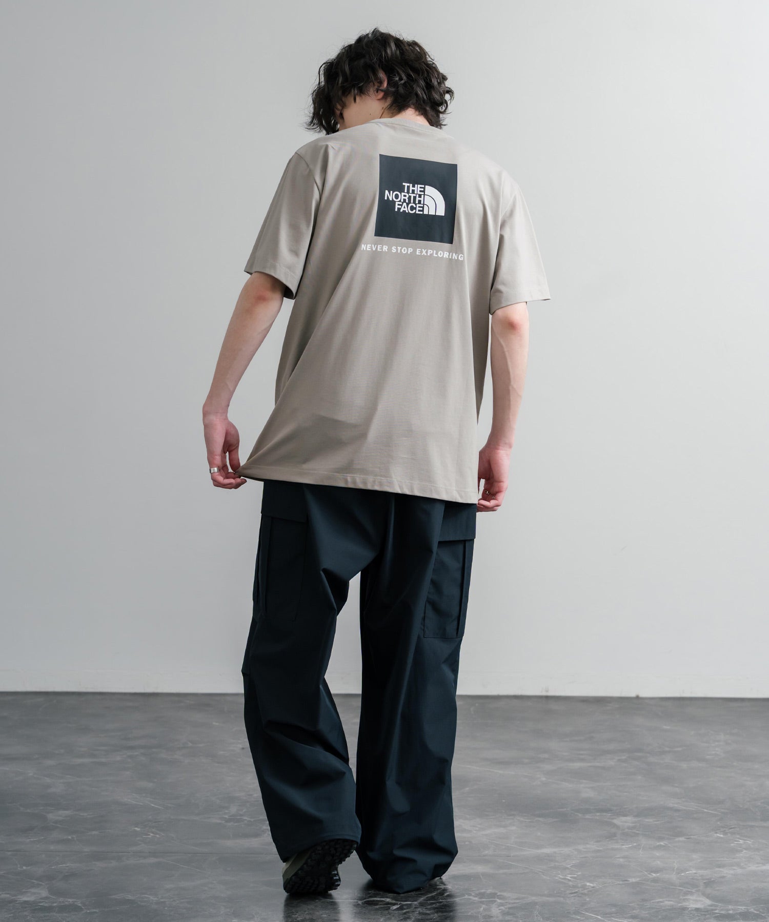 THE NORTH FACE ザ・ノースフェイス EVO BOX NSE REG SS TEE バックプリントクルーネック半袖Tシャツ 16068