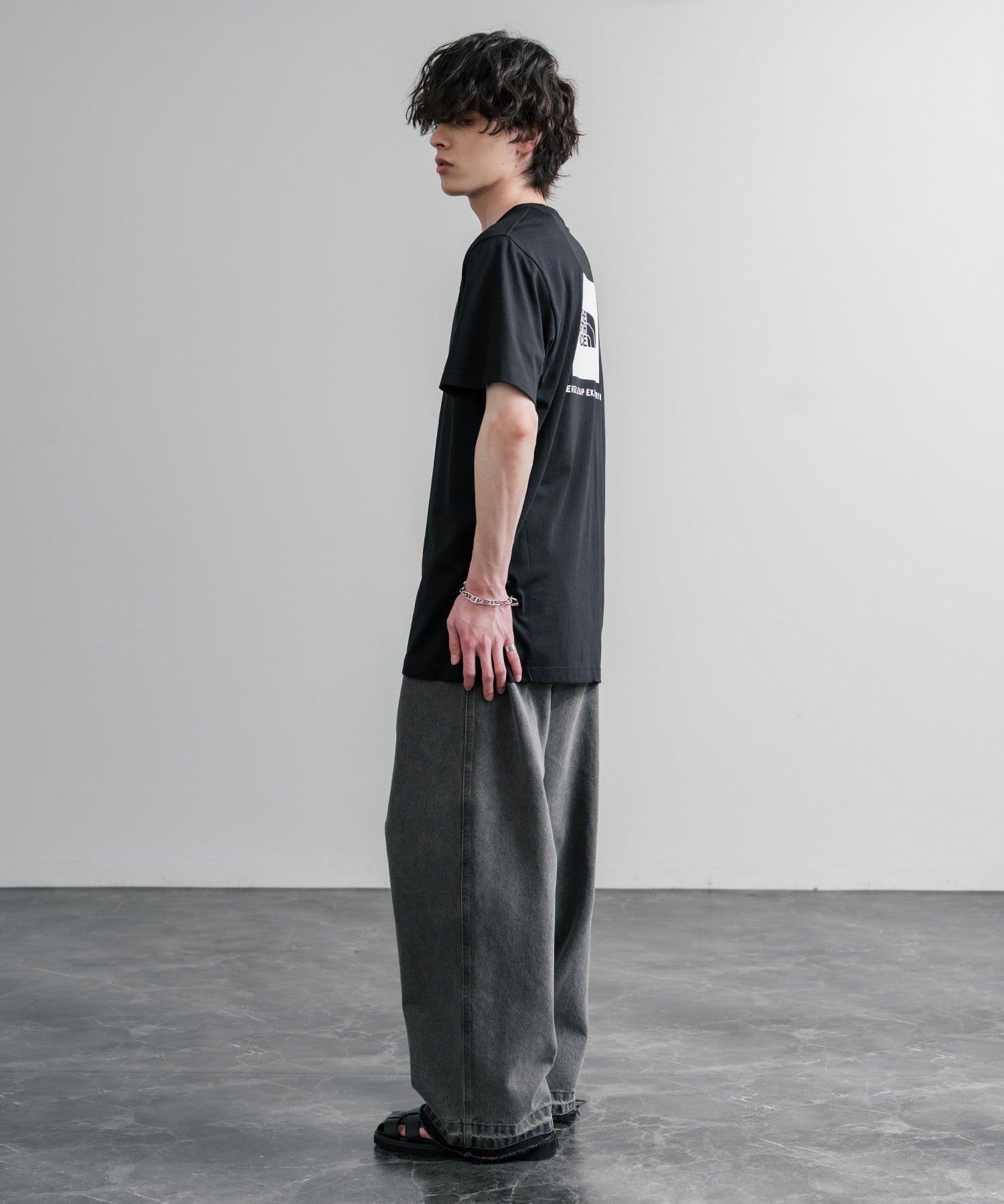 THE NORTH FACE ザ・ノースフェイス EVO BOX NSE REG SS TEE バックプリントクルーネック半袖Tシャツ 16068