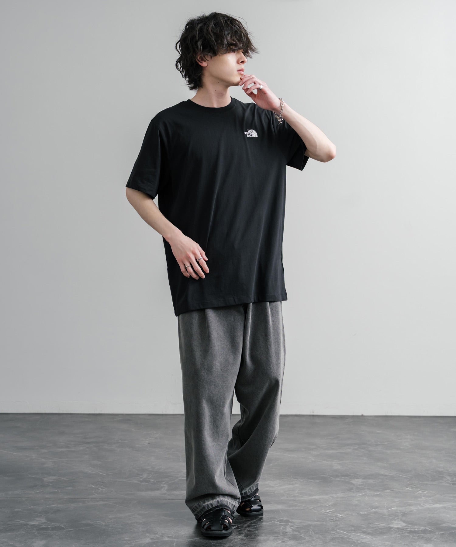 THE NORTH FACE ザ・ノースフェイス EVO BOX NSE REG SS TEE バックプリントクルーネック半袖Tシャツ 16068