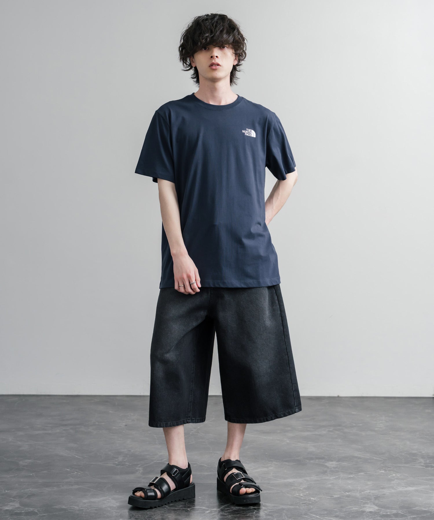 THE NORTH FACE ザ・ノースフェイス EVO BOX NSE REG SS TEE バックプリントクルーネック半袖Tシャツ 16068