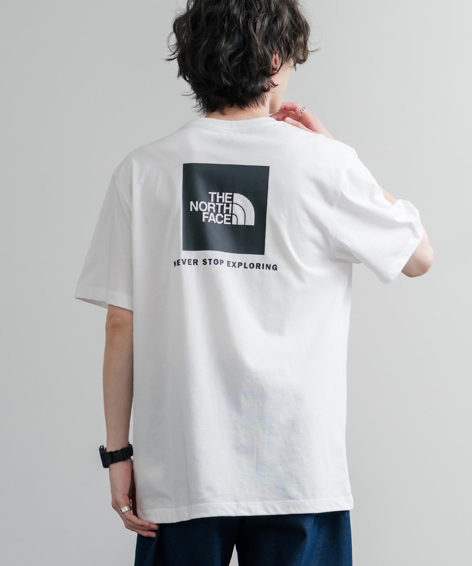 THE NORTH FACE ザ・ノースフェイス EVO BOX NSE REG SS TEE バックプリントクルーネック半袖Tシャツ 16068