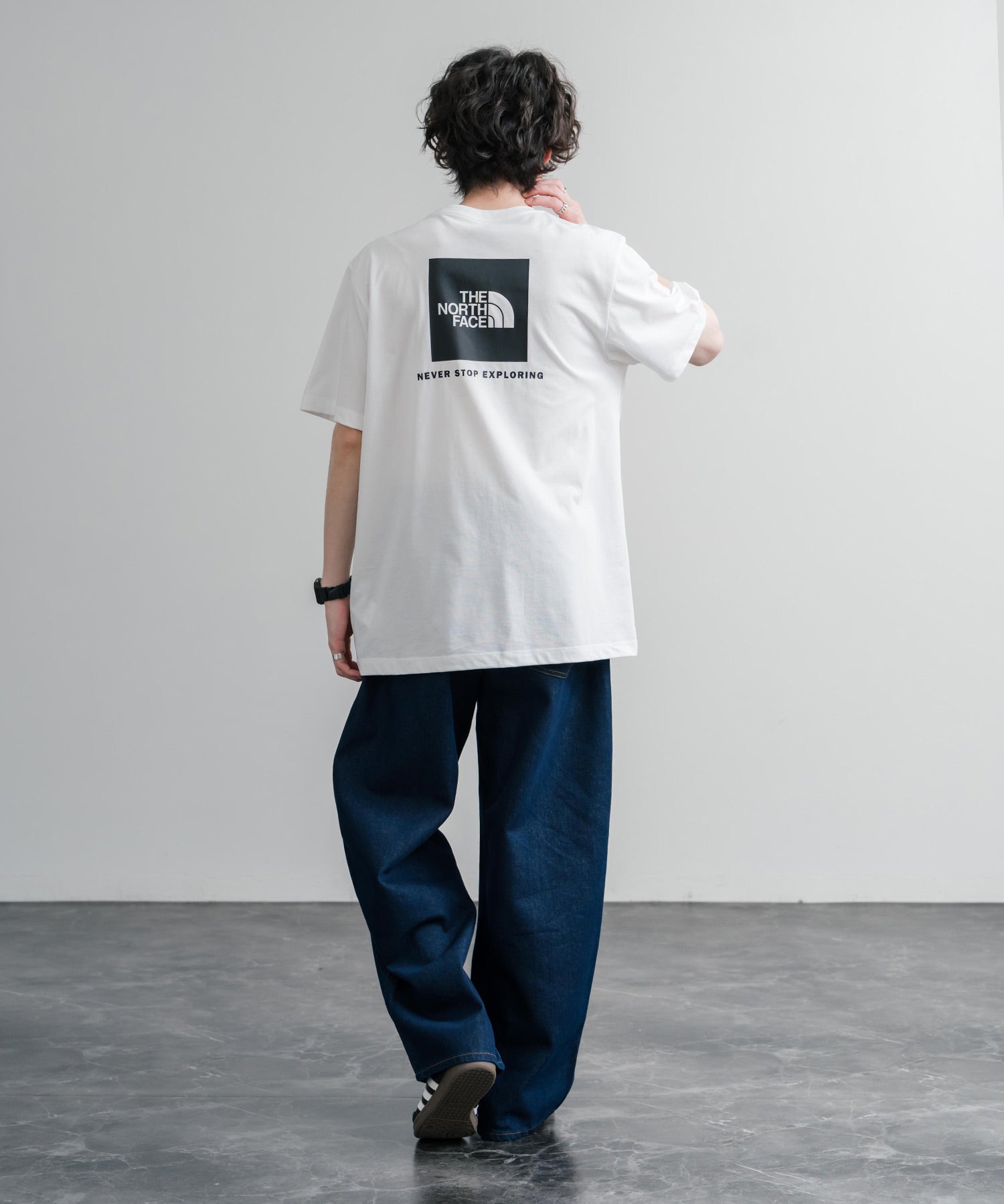 THE NORTH FACE ザ・ノースフェイス EVO BOX NSE REG SS TEE バックプリントクルーネック半袖Tシャツ 16068