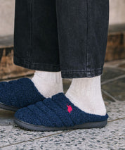 U.S. POLO ASSN. ユーエスポロアッスン 別注コラボ ワンポイントロゴ 無地/レオパード柄 ライニングボアモックシューズ 16102