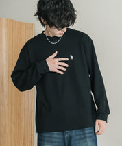 U.S. POLO ASSN. ユーエスポロアッスン サーマルワンポイントロゴ刺繍クルーネック長袖Tシャツ/ワッフルカットソー 16109