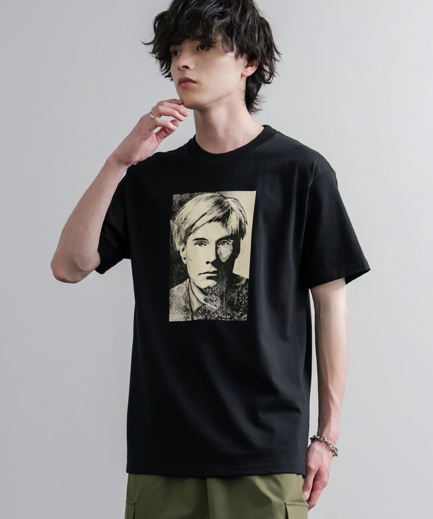 OBEY オベイ ANDY WARHOL - CLASSIC TEES グラフィックプリント半袖Tシャツ 16112