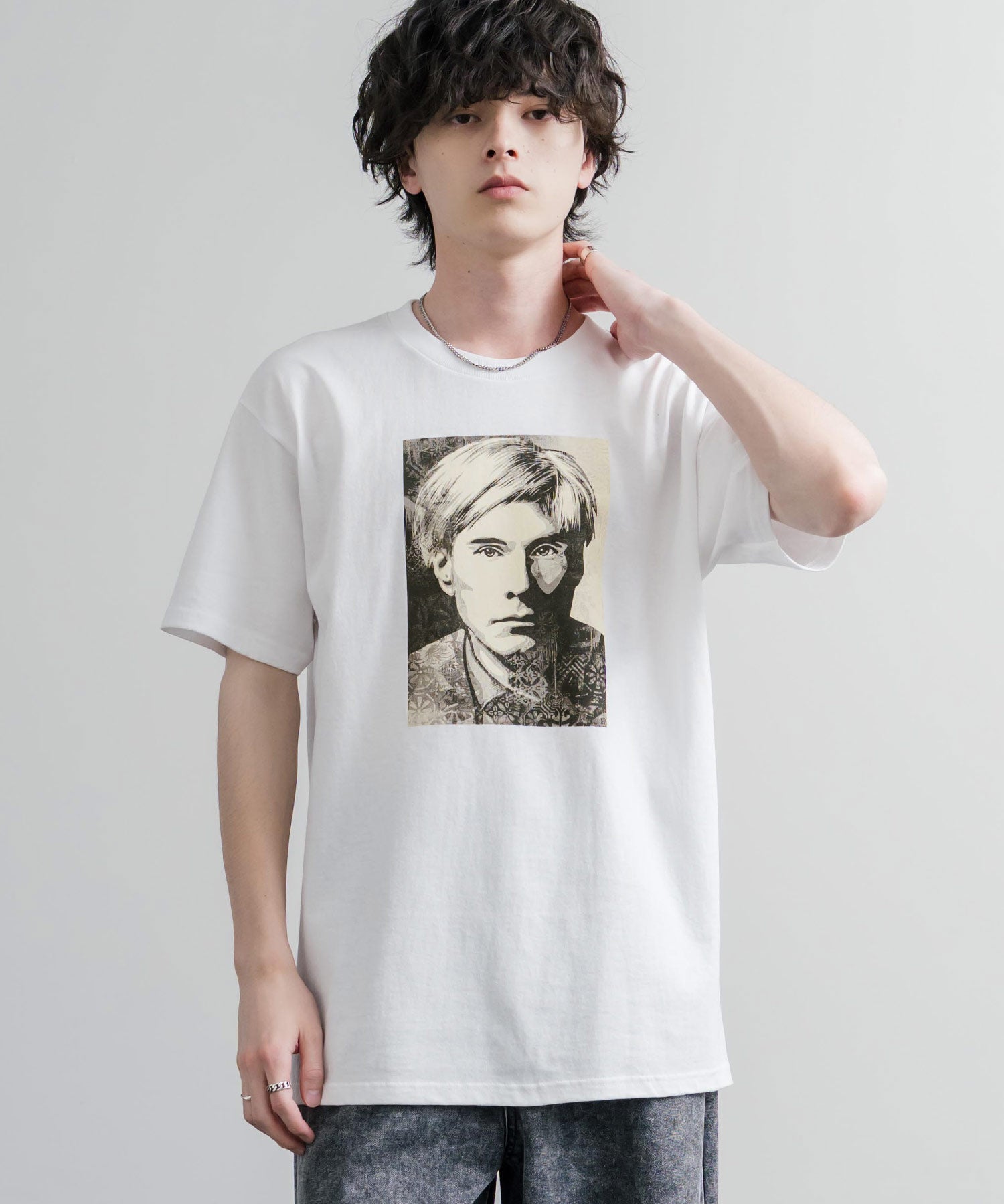 OBEY オベイ ANDY WARHOL - CLASSIC TEES グラフィックプリント半袖Tシャツ 16112