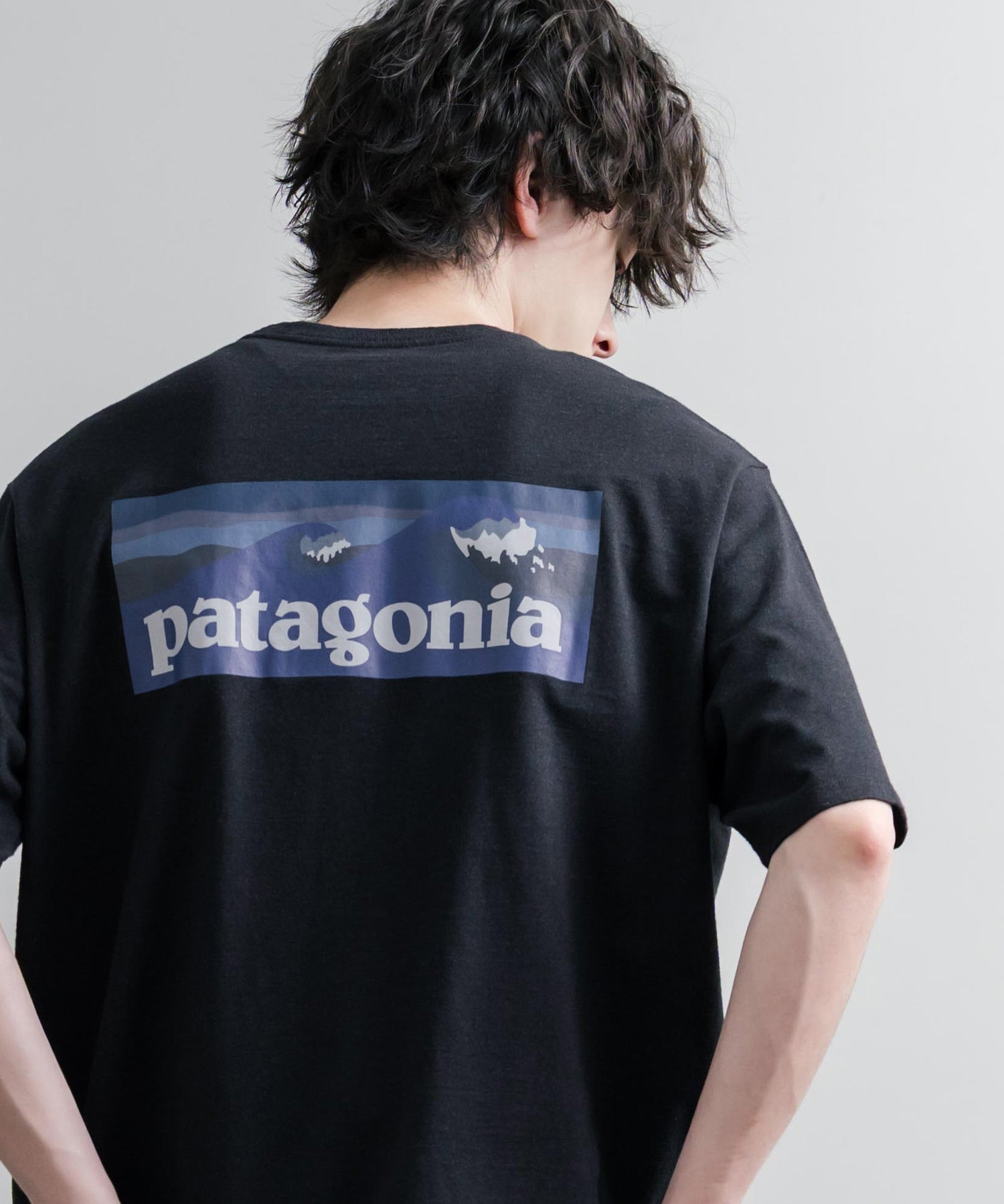 Patagonia パタゴニア M'S BOARDSHORT LOGO POCKET RESPONSIBILI-TEE 胸ポケット付きバックプリント半袖Tシャツ 16114