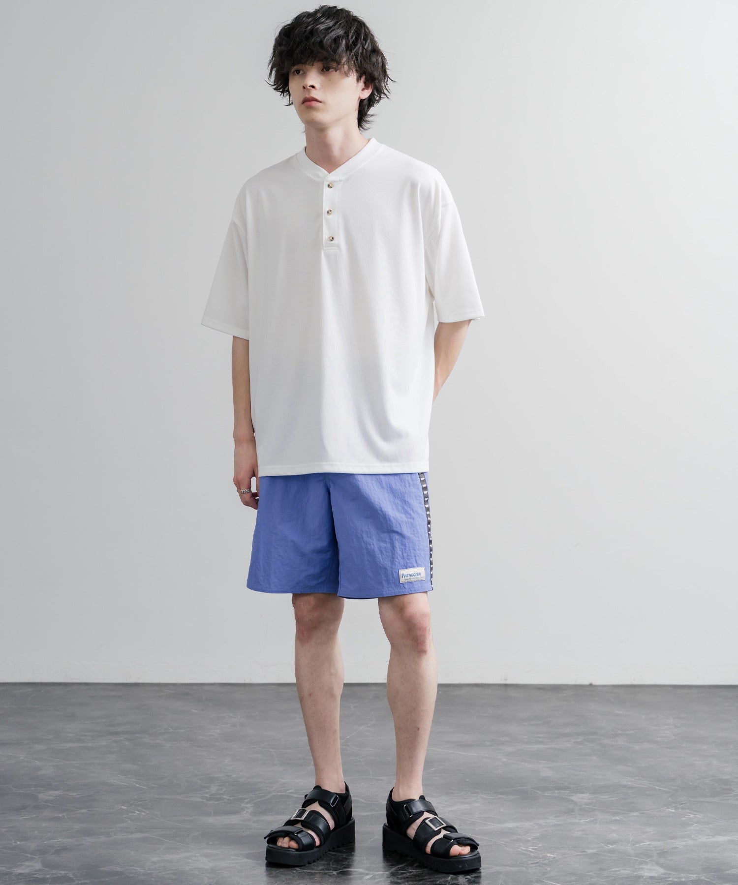 Patagonia パタゴニア M'S WAVEFARER BOARDSHORTS 19 IN 水陸両用ワイドナイロンショートパンツ/ハーフパンツ 16115