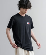 TOMMY HILFIGER レギュラーフィットスリムバッジロゴプリント半袖Tシャツ 16117