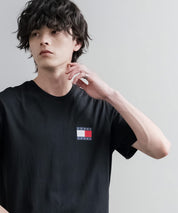 TOMMY HILFIGER レギュラーフィットスリムバッジロゴプリント半袖Tシャツ 16117