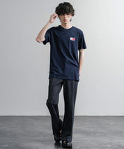 TOMMY HILFIGER レギュラーフィットスリムバッジロゴプリント半袖Tシャツ 16117