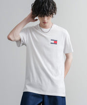 TOMMY HILFIGER レギュラーフィットスリムバッジロゴプリント半袖Tシャツ 16117