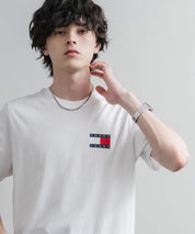 TOMMY HILFIGER レギュラーフィットスリムバッジロゴプリント半袖Tシャツ 16117