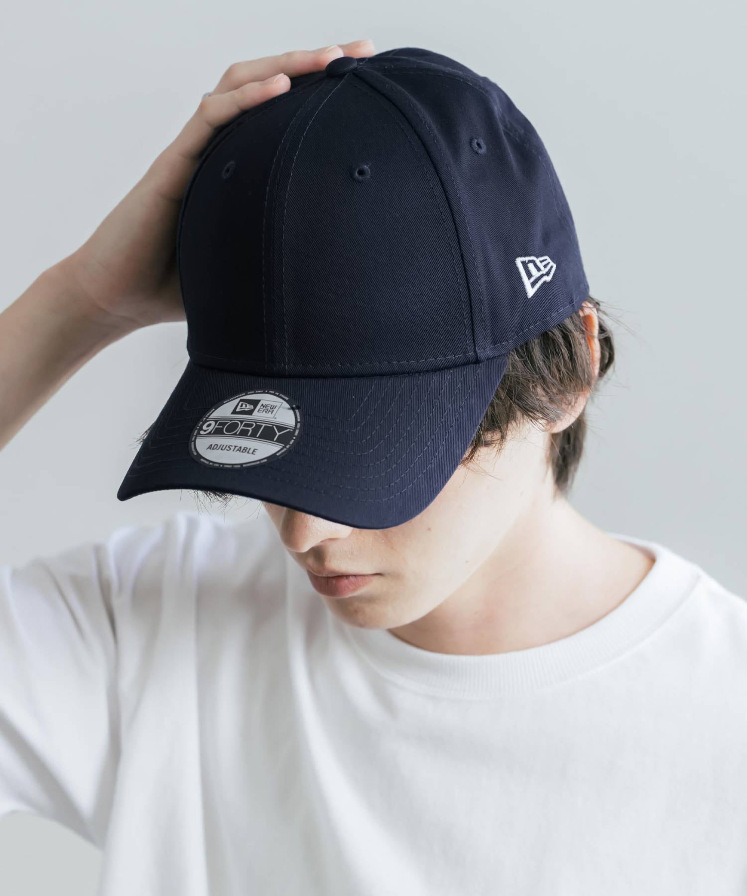 NEW ERA ニューエラ Adjustable Structured Cap 9FORTY ワンポイントフラッグロゴ刺繍ベースボールキャップ　16118