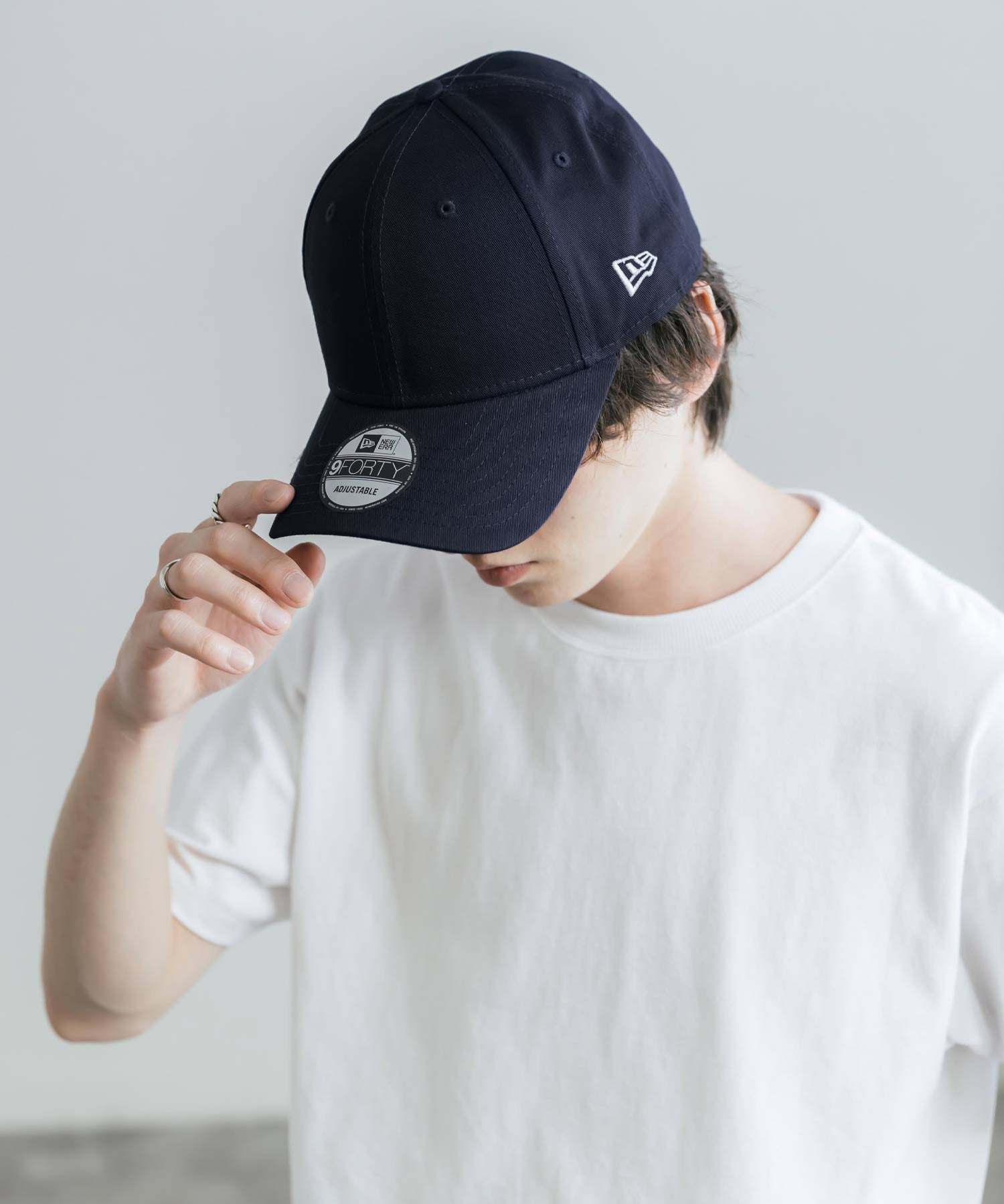 NEW ERA ニューエラ Adjustable Structured Cap 9FORTY ワンポイントフラッグロゴ刺繍ベースボールキャップ　16118