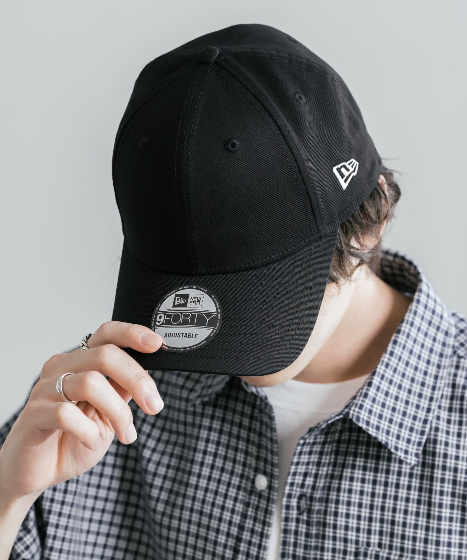 NEW ERA ニューエラ Adjustable Structured Cap 9FORTY ワンポイントフラッグロゴ刺繍ベースボールキャップ　16118