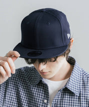 NEW ERA ニューエラ Flat Bill Snapback Cap 9FIFTY フラットバイザーワンポイントフラッグロゴ刺繍ベースボールキャップ 16119