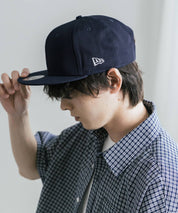 NEW ERA ニューエラ Flat Bill Snapback Cap 9FIFTY フラットバイザーワンポイントフラッグロゴ刺繍ベースボールキャップ 16119
