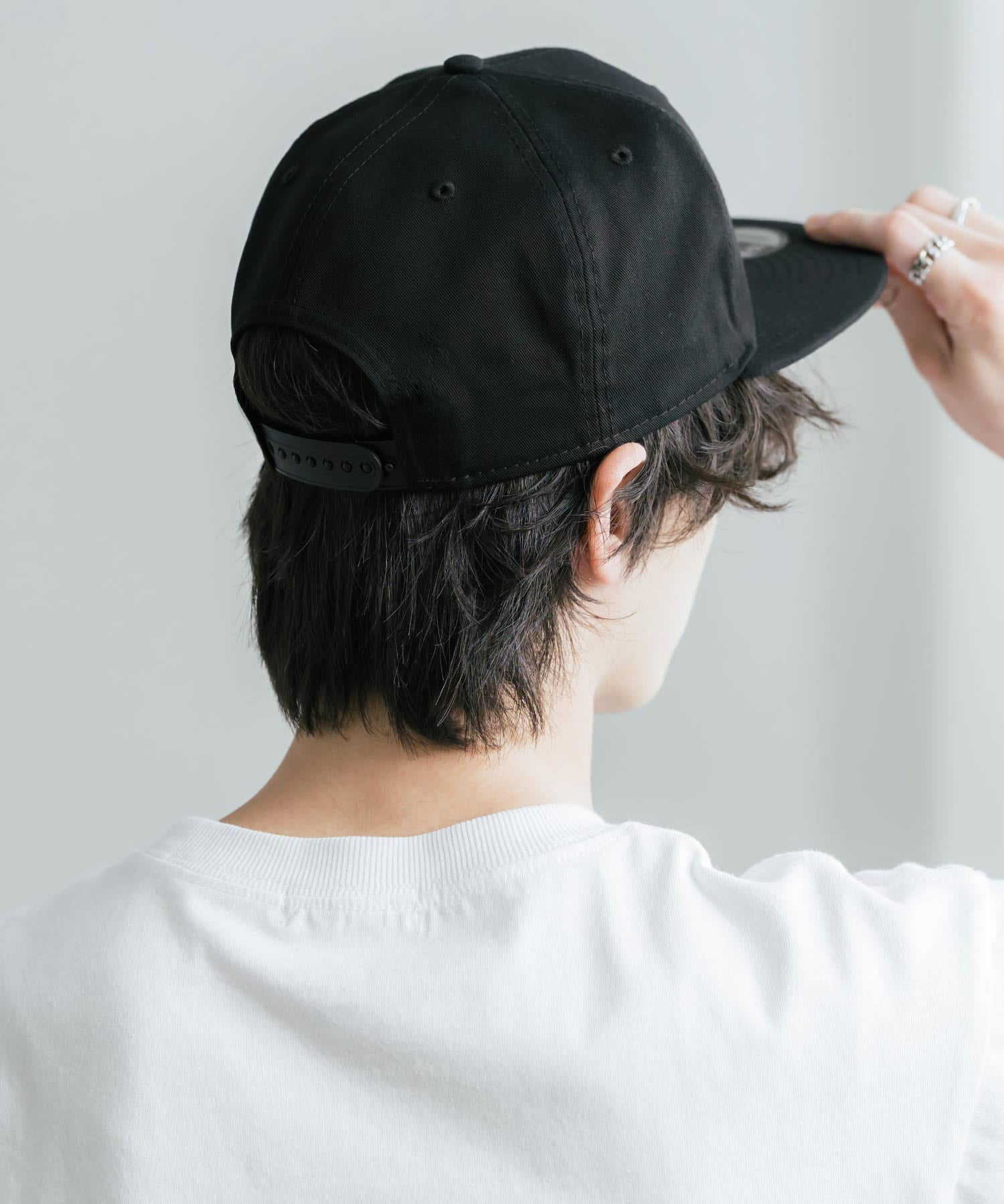 NEW ERA ニューエラ Flat Bill Snapback Cap 9FIFTY フラットバイザーワンポイントフラッグロゴ刺繍ベースボールキャップ 16119