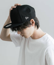 NEW ERA ニューエラ Flat Bill Snapback Cap 9FIFTY フラットバイザーワンポイントフラッグロゴ刺繍ベースボールキャップ 16119