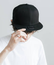 NEW ERA ニューエラ Flat Bill Snapback Cap 9FIFTY フラットバイザーワンポイントフラッグロゴ刺繍ベースボールキャップ 16119