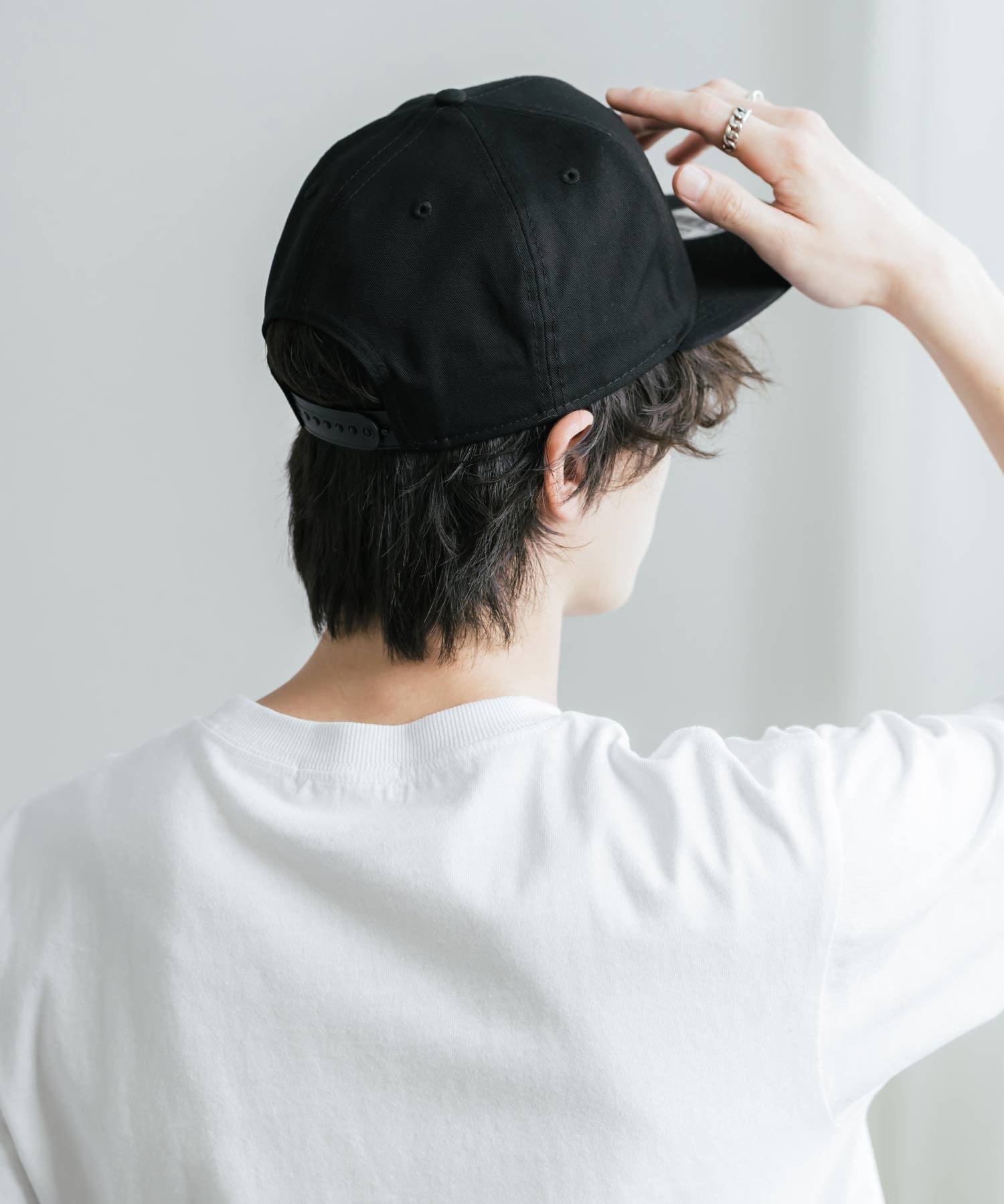 NEW ERA ニューエラ Flat Bill Snapback Cap 9FIFTY フラットバイザーワンポイントフラッグロゴ刺繍ベースボールキャップ 16119