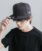 NEW ERA ニューエラ Flat Bill Snapback Cap 9FIFTY フラットバイザーワンポイントフラッグロゴ刺繍ベースボールキャップ 16119