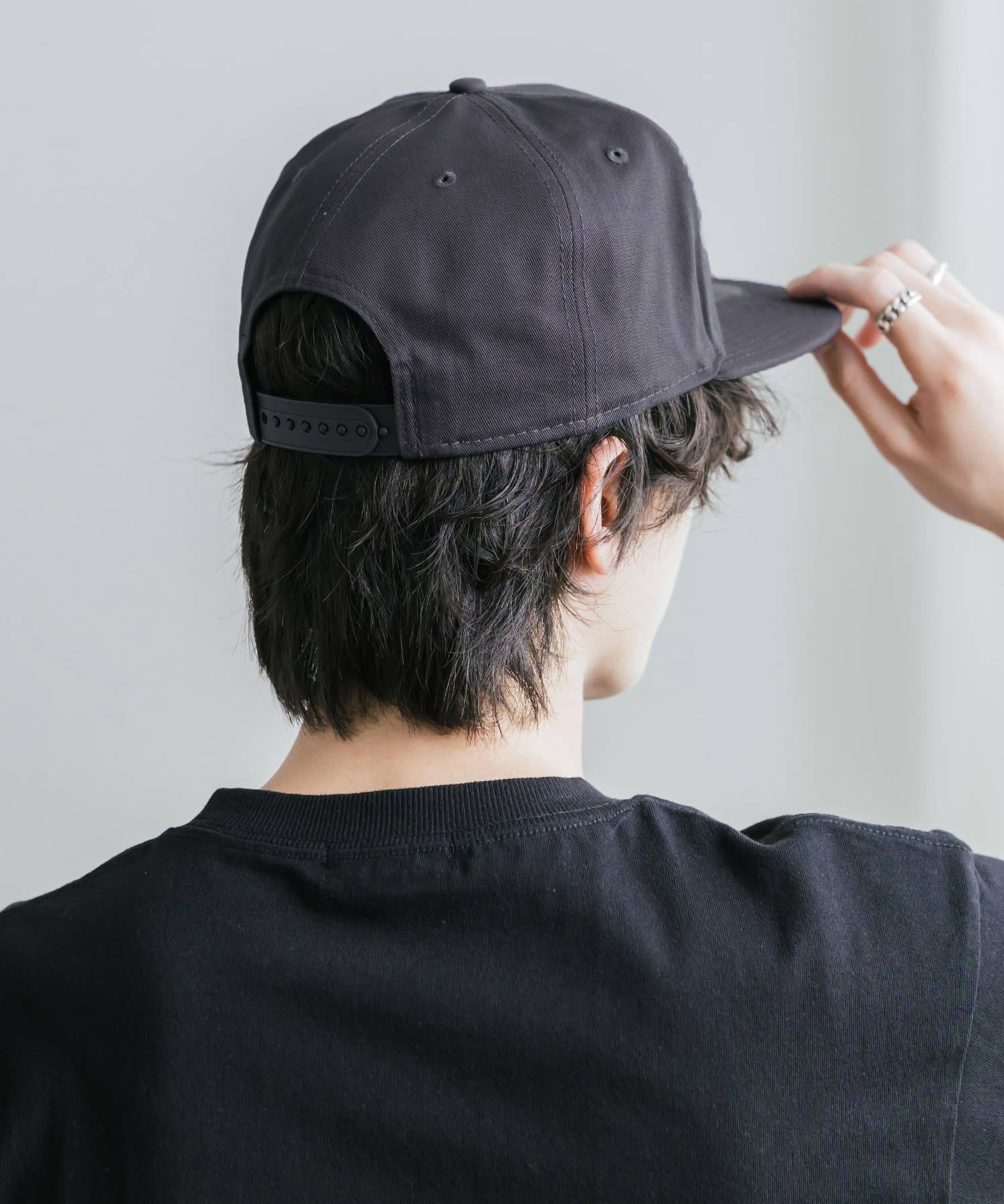NEW ERA ニューエラ Flat Bill Snapback Cap 9FIFTY フラットバイザーワンポイントフラッグロゴ刺繍ベースボールキャップ 16119