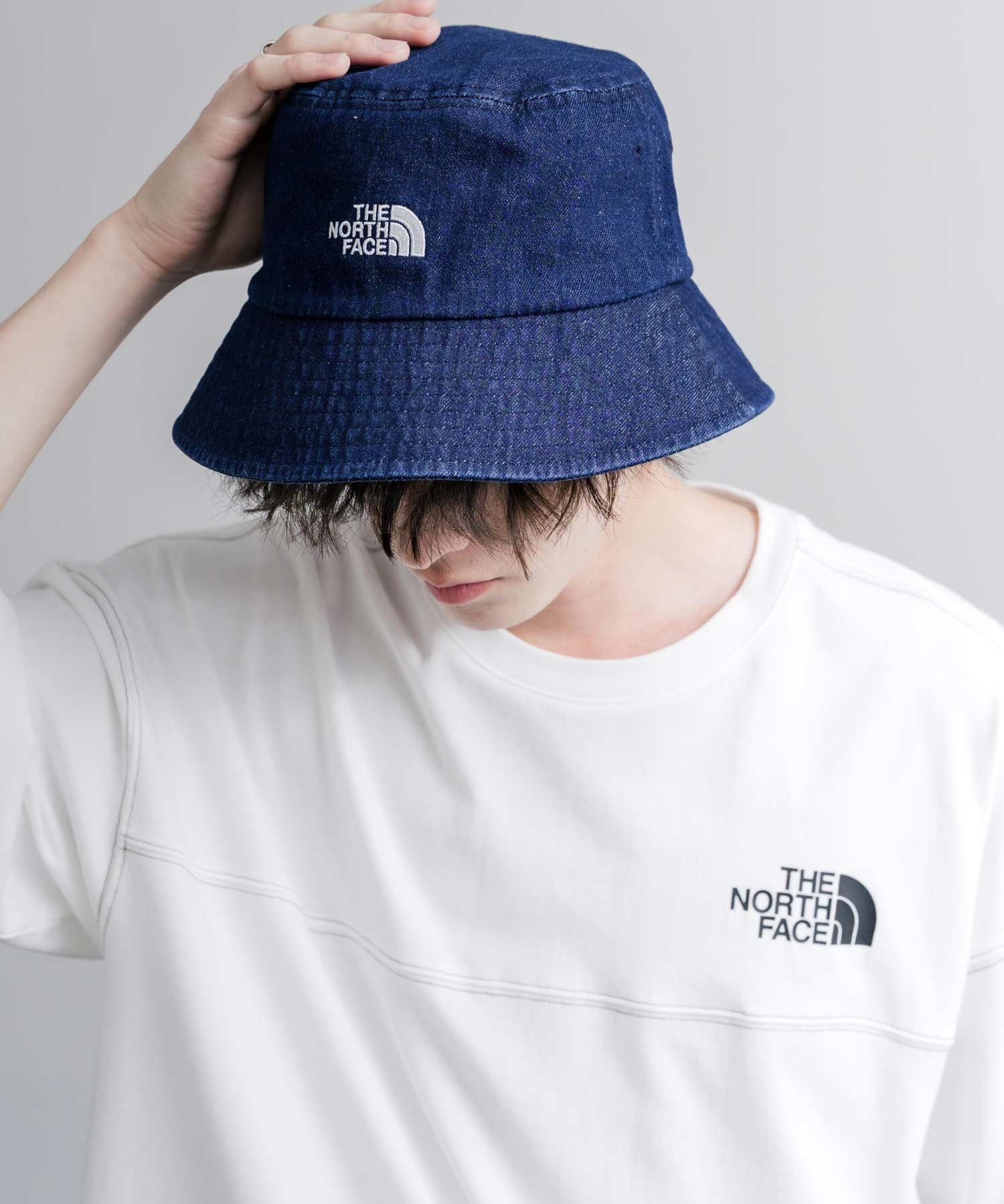 THE NORTH FACE ザ・ノースフェイス TNF LOGO BUCKET HAT ワンポイントロゴ刺繍バケットハット/デニムバケハ 16136