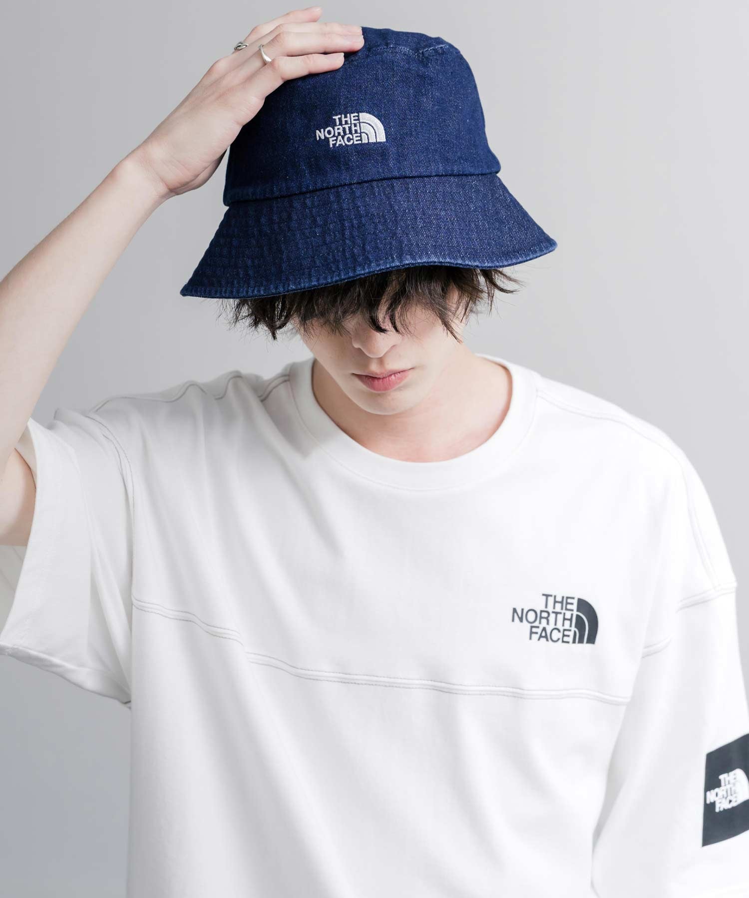 THE NORTH FACE ザ・ノースフェイス TNF LOGO BUCKET HAT ワンポイントロゴ刺繍バケットハット/デニムバケハ 16136