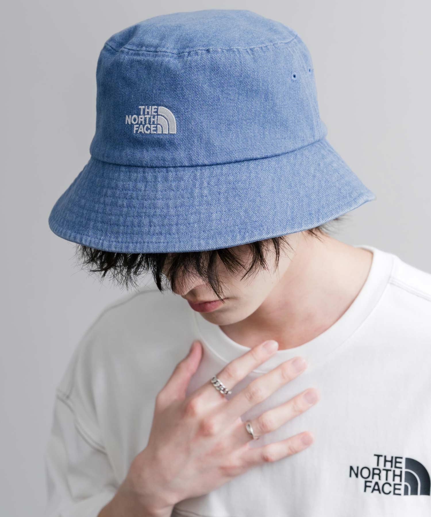 THE NORTH FACE ザ・ノースフェイス TNF LOGO BUCKET HAT ワンポイントロゴ刺繍バケットハット/デニムバケハ 16136