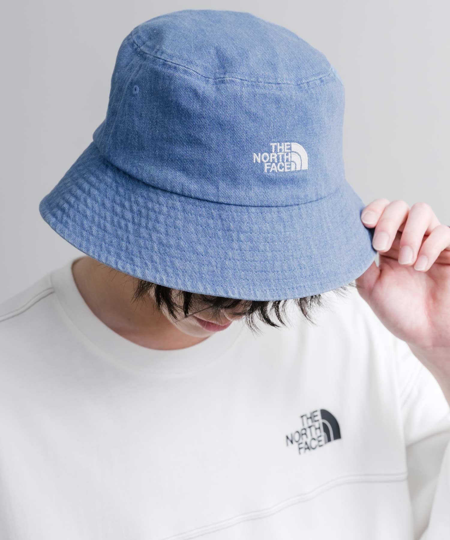 THE NORTH FACE ザ・ノースフェイス TNF LOGO BUCKET HAT ワンポイントロゴ刺繍バケットハット/デニムバケハ 16136