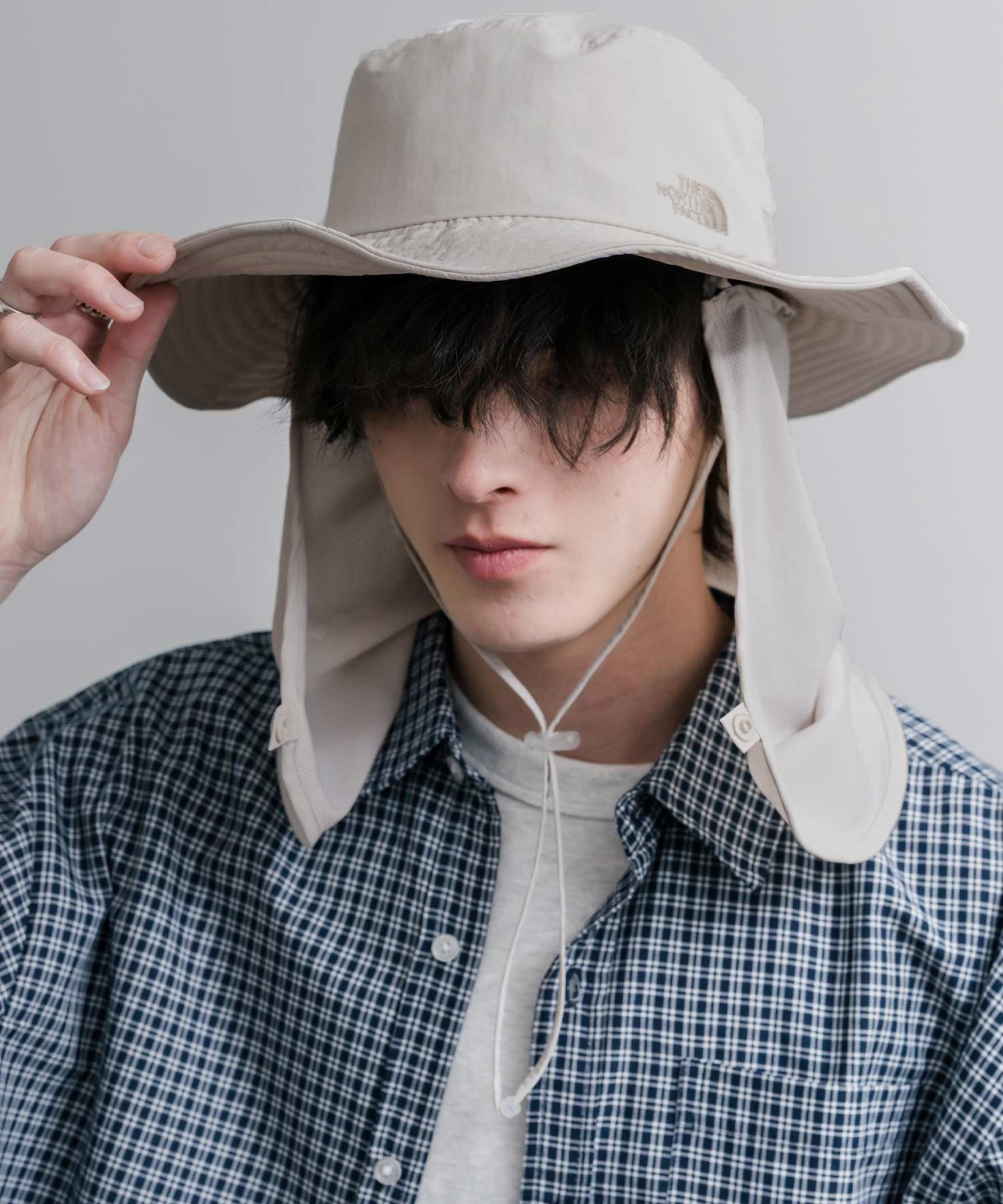 THE NORTH FACE ザ・ノースフェイス TNF LIGHT SHIELD HAT 接触冷感 取り外し可能 日除けサンシェード付きアドベンチャーハット/サファリハット 16137