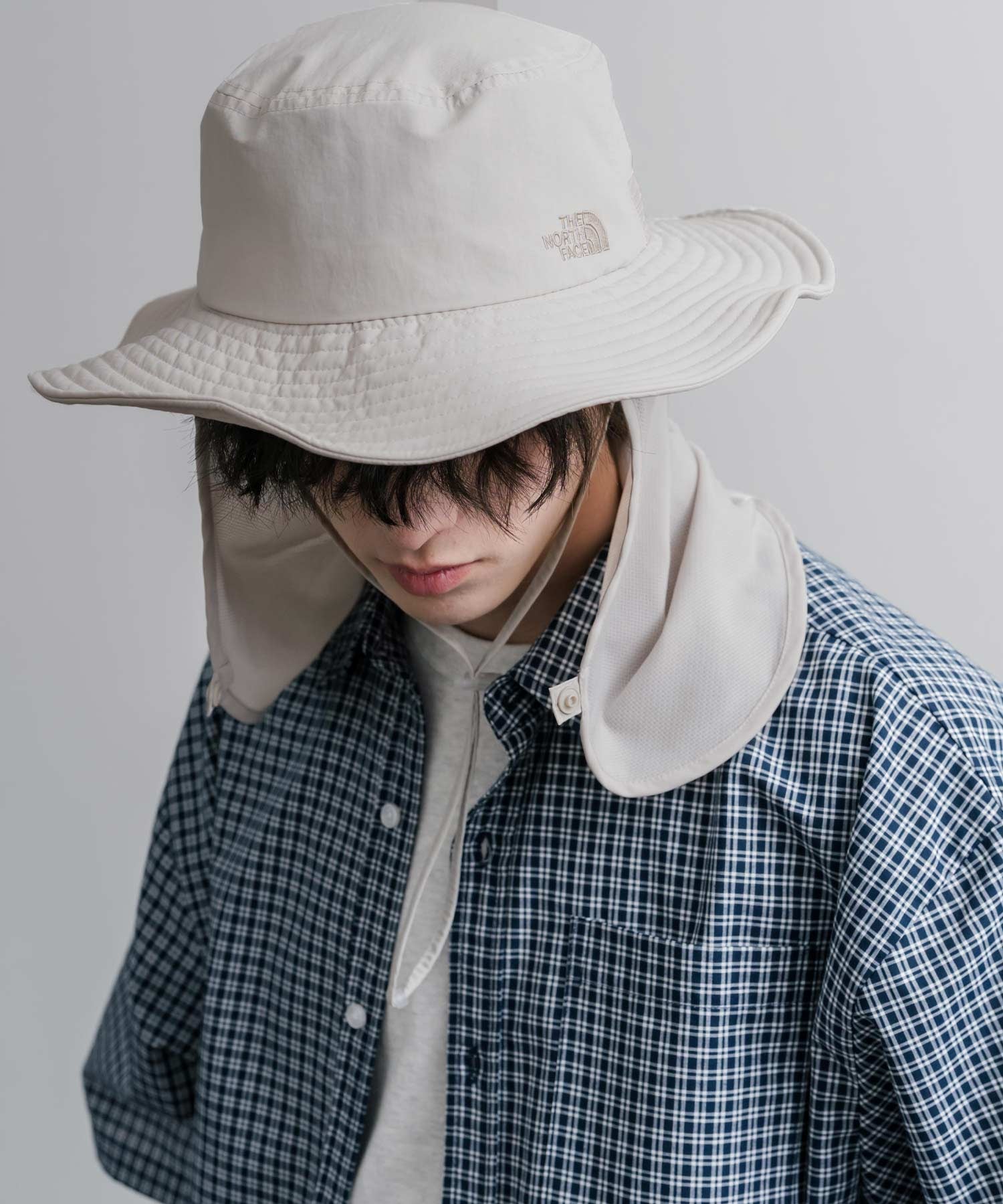 THE NORTH FACE ザ・ノースフェイス TNF LIGHT SHIELD HAT 接触冷感 取り外し可能 日除けサンシェード付きアドベンチャーハット/サファリハット 16137