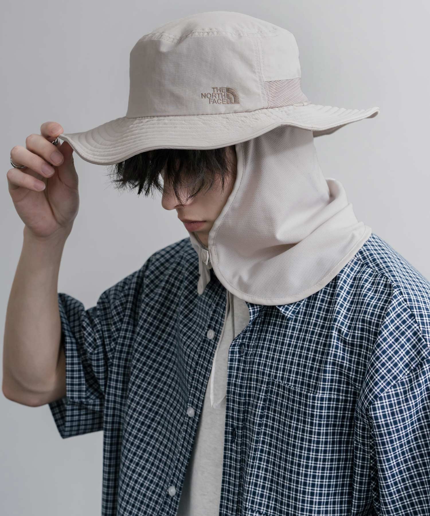 THE NORTH FACE ザ・ノースフェイス TNF LIGHT SHIELD HAT 接触冷感 取り外し可能 日除けサンシェード付きアドベンチャーハット/サファリハット 16137