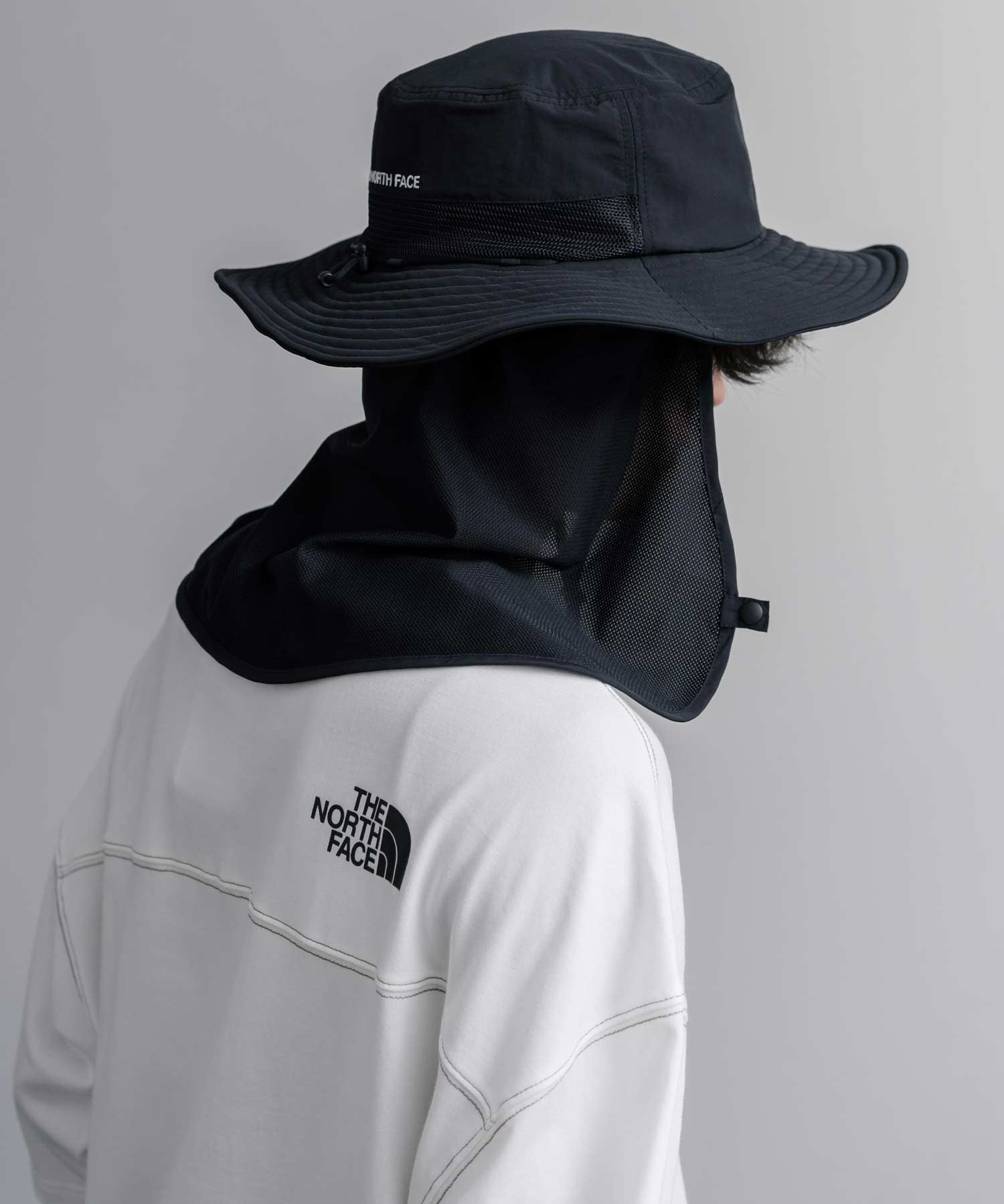 THE NORTH FACE ザ・ノースフェイス TNF LIGHT SHIELD HAT 接触冷感 取り外し可能 日除けサンシェード付きアドベンチャーハット/サファリハット 16137