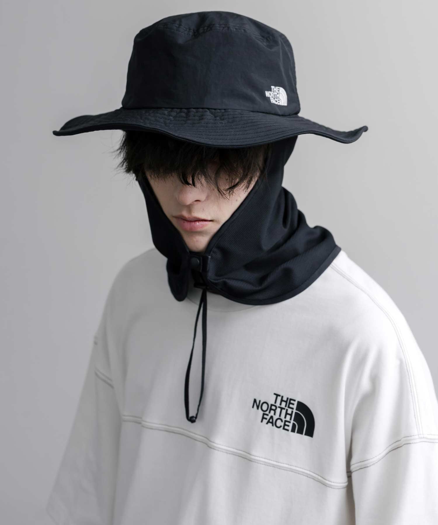 THE NORTH FACE ザ・ノースフェイス TNF LIGHT SHIELD HAT 接触冷感 取り外し可能 日除けサンシェード付きアドベンチャーハット/サファリハット 16137