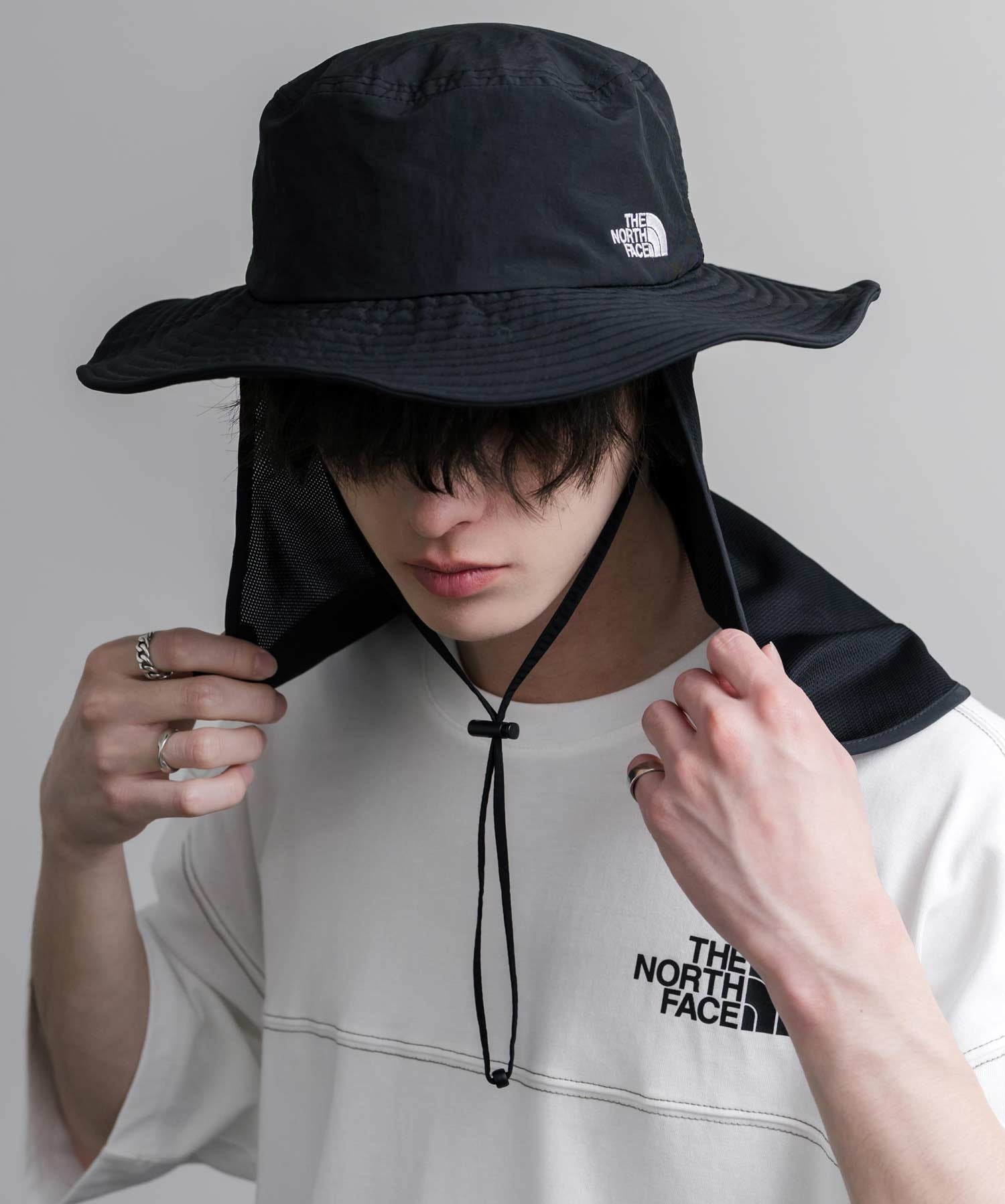 THE NORTH FACE ザ・ノースフェイス TNF LIGHT SHIELD HAT 接触冷感 取り外し可能 日除けサンシェード付きアドベンチャーハット/サファリハット 16137
