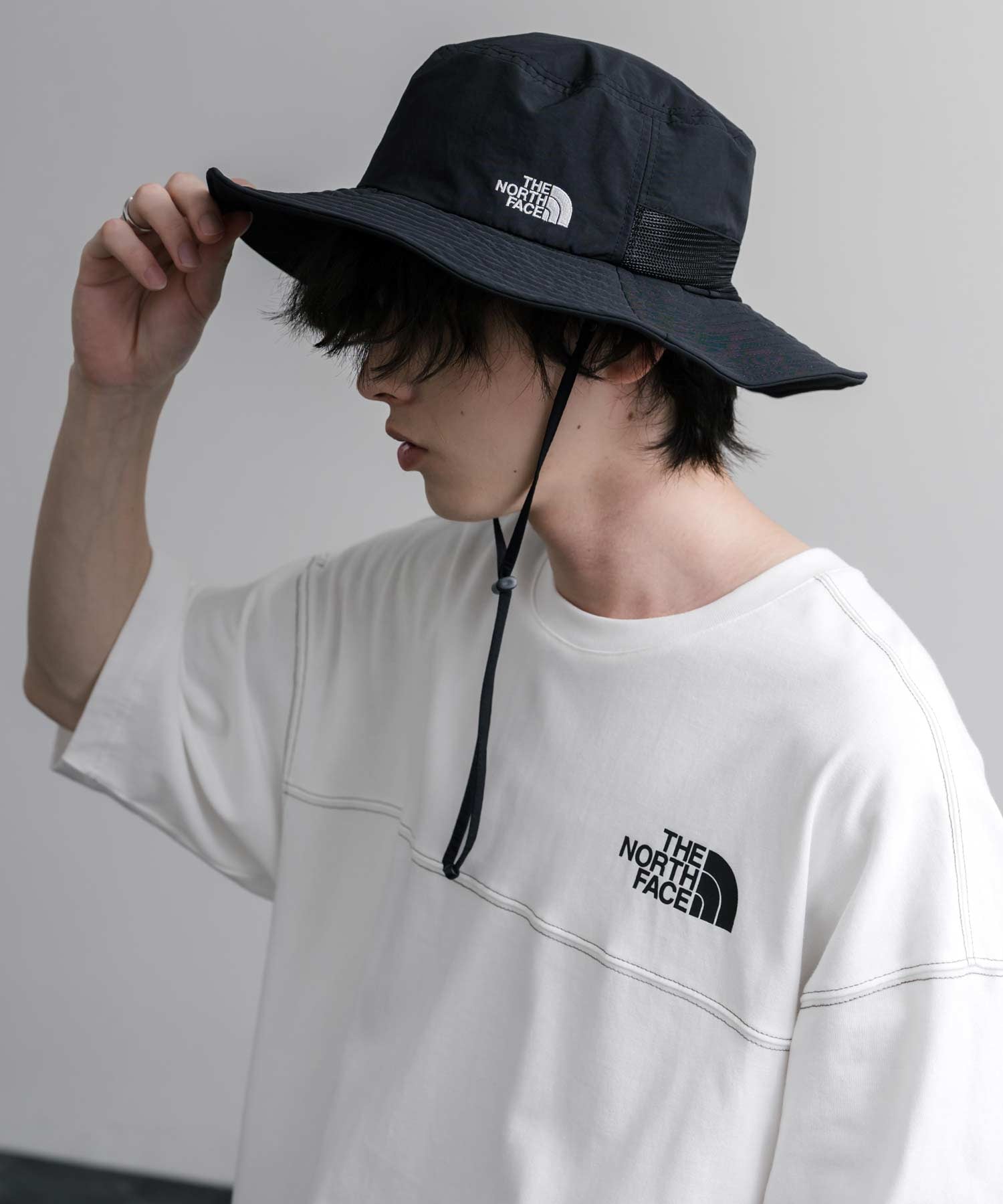 THE NORTH FACE ザ・ノースフェイス TNF LIGHT SHIELD HAT 接触冷感 取り外し可能 日除けサンシェード付きアドベンチャーハット/サファリハット 16137