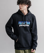 Patagonia パタゴニア M'S P-6 LOGO UPRISAL HOODY ロゴアップライザルフーディ/裏起毛長袖プルオーバーパーカー 16140